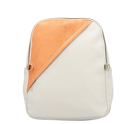 Rucsac causal, dama, REMONTE Q0533-60 crem, piele ecologica